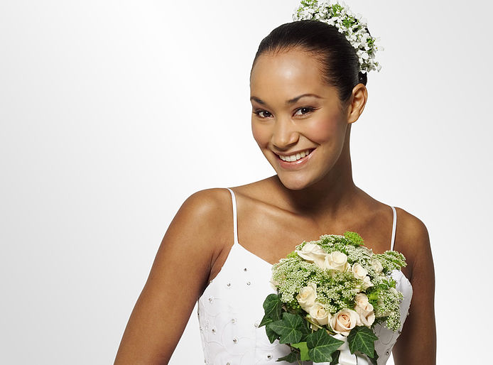 happy bride