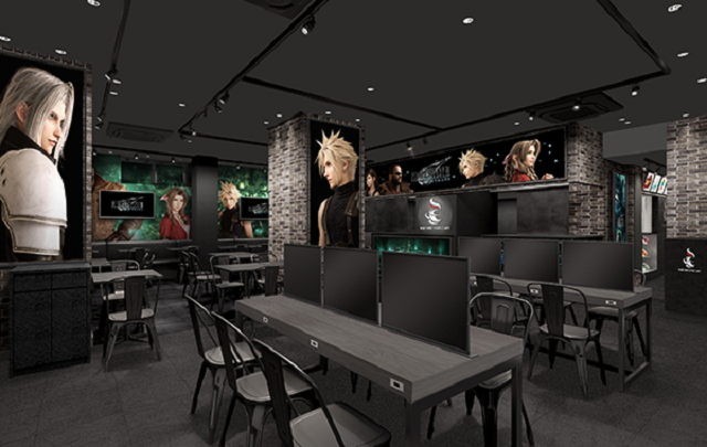 inside cafe table